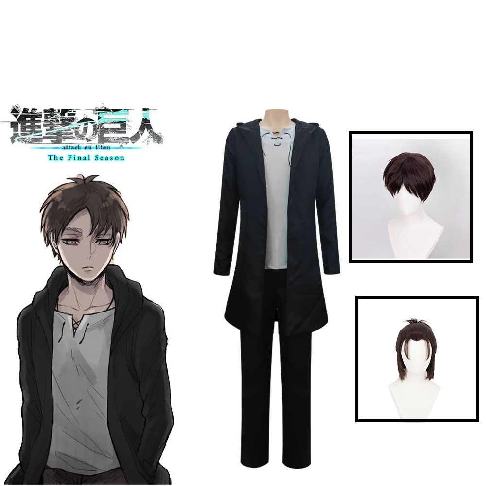 Japanese Lifestyle - Eren Jaeger Cosplay Kostuum Anime Titan